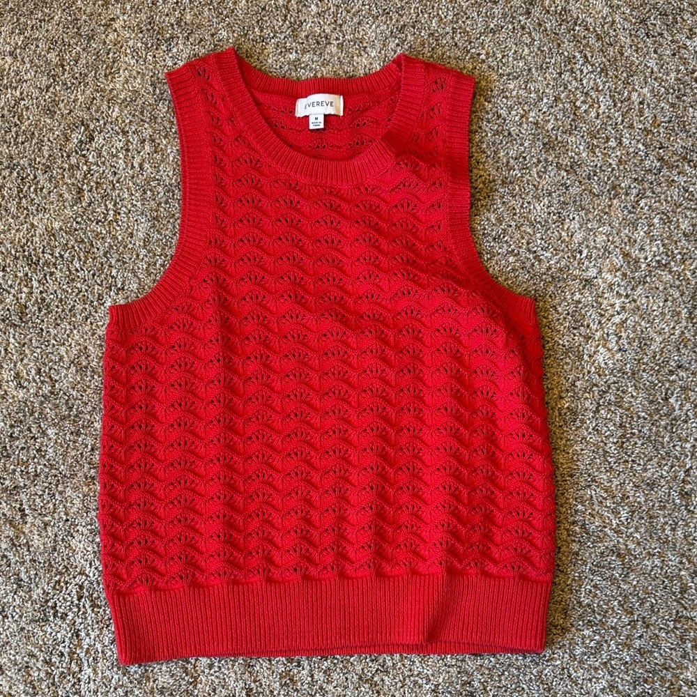 Evereve Kendall tank, red